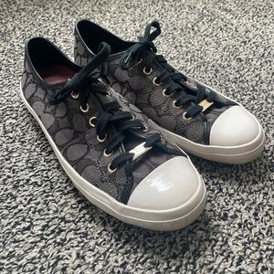 Coach Empire Logo Sneakers BlackGrey Preppy Women’s 9.5